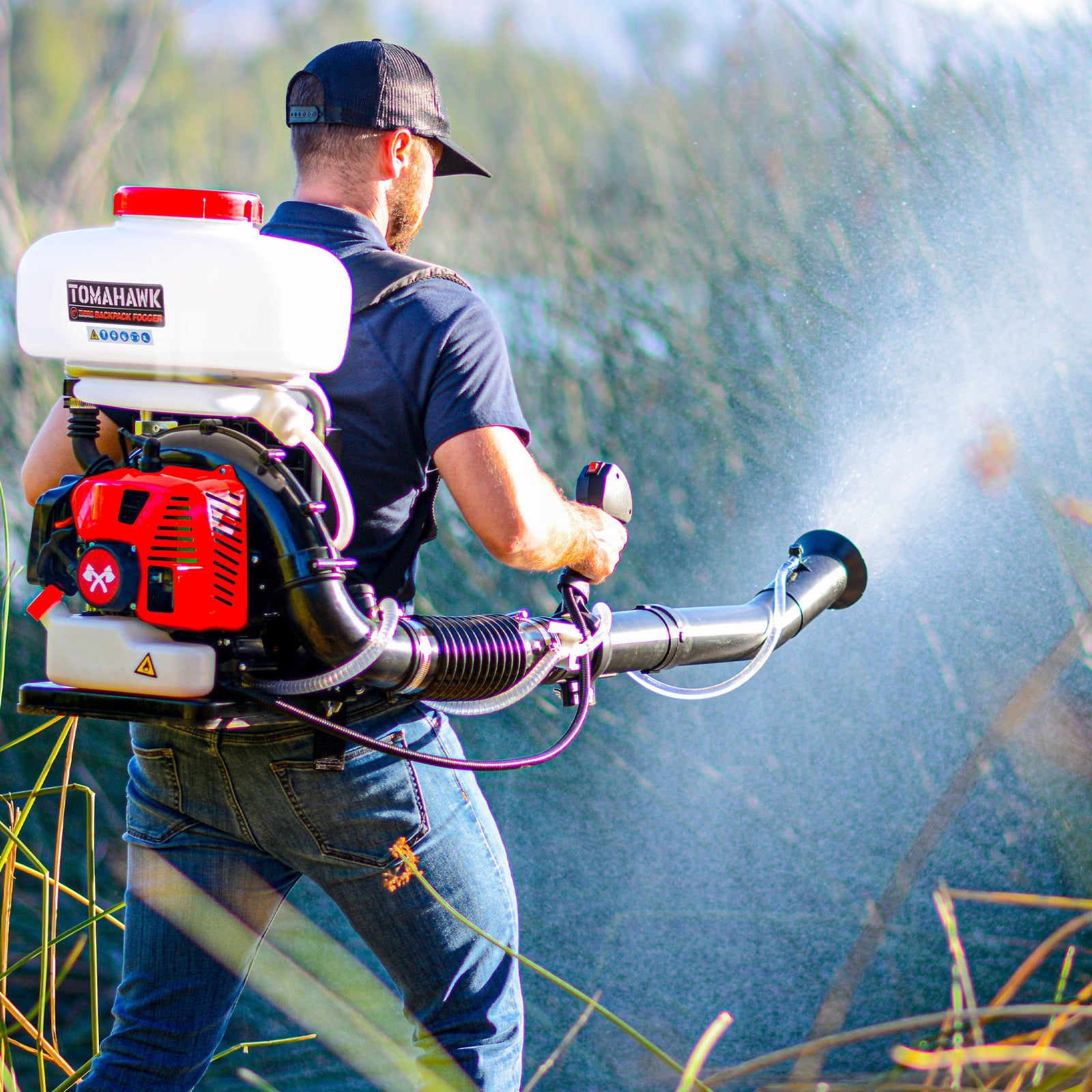 3.7 Gal Turbo Boosted Backpack Mosquito Fogger Leaf Blower for Pest Co