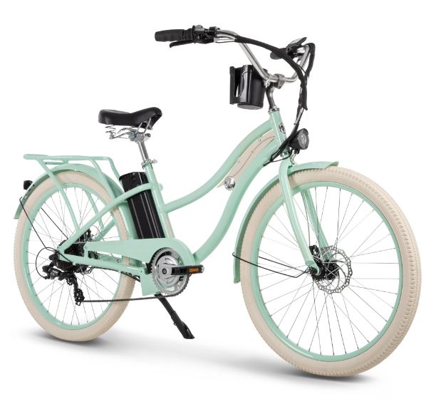 Huffy Nel Lusso 26-inch 7-Speed Electric Cruiser Bike with Throttle