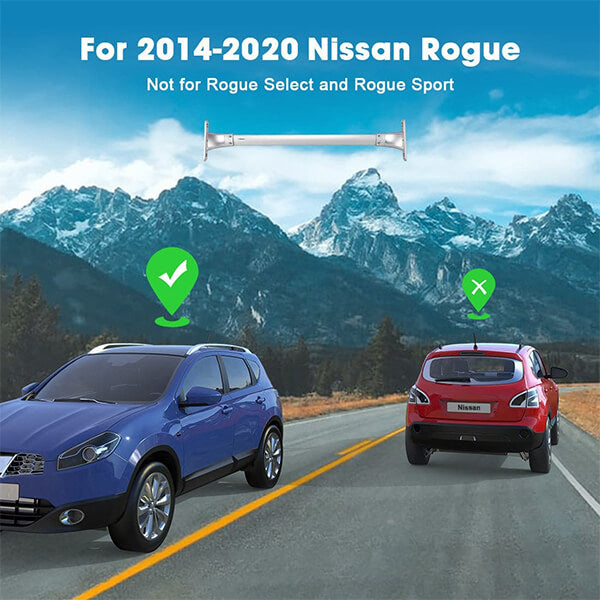 BougeRV Nissan Rogue with Side Rails Aluminum Roof Rack Cross Bars (2014-2020)