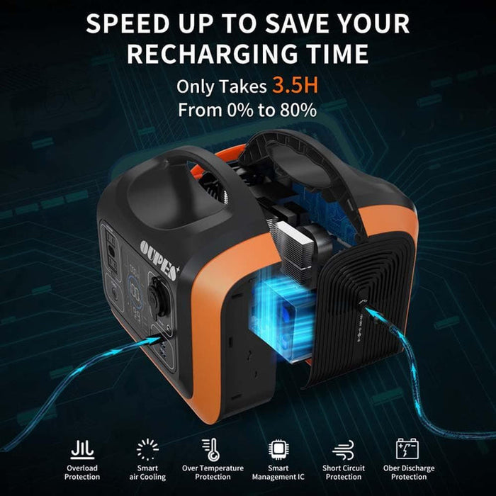 OUPES 600 Portable Power Station | 600W 595Wh | Wellbots | Free Shipping