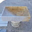 Natural Stone Picasso Marble Farmhouse Sink Polished W:16", L:24"