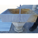 Natural Stone Picasso Marble Farmhouse Sink Polished W:16", L:24"