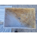 Natural Stone Picasso Marble Farmhouse Sink Polished W:16", L:24"
