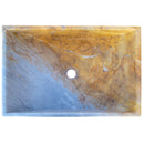 Natural Stone Picasso Marble Farmhouse Sink Polished W:16", L:24"