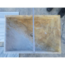 Natural Stone Picasso Marble Farmhouse Sink Polished W:16", L:24"