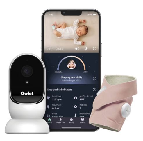 Owlet Dream Duo 2 Smart Baby Monitoring System with Camera and Sock Monitor