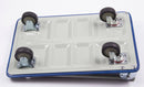 Platform Push Cart Dolly, Compact & Foldable for Easy Storage and Mobility, 330-660 lb Capacity, 360 Degree Swivel Wheels, Blue