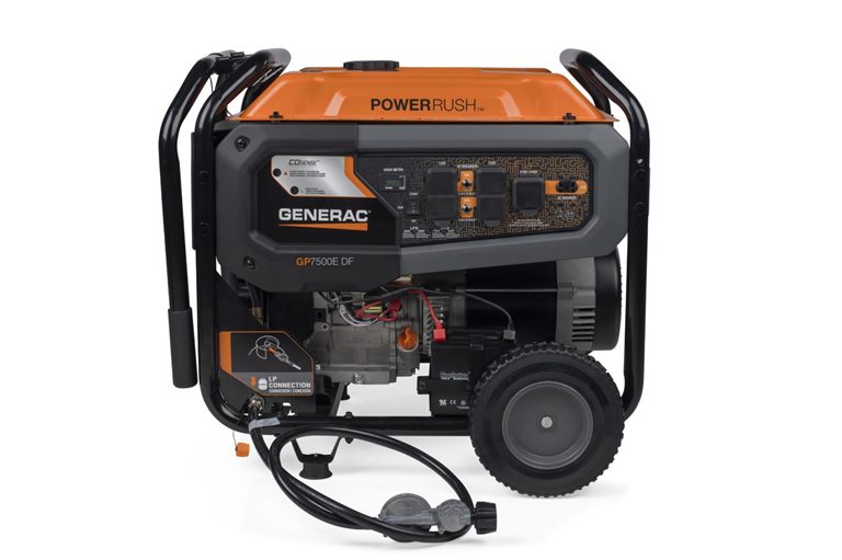 Generac Portable Generator, 7500W | Dual Fuel | With COsense