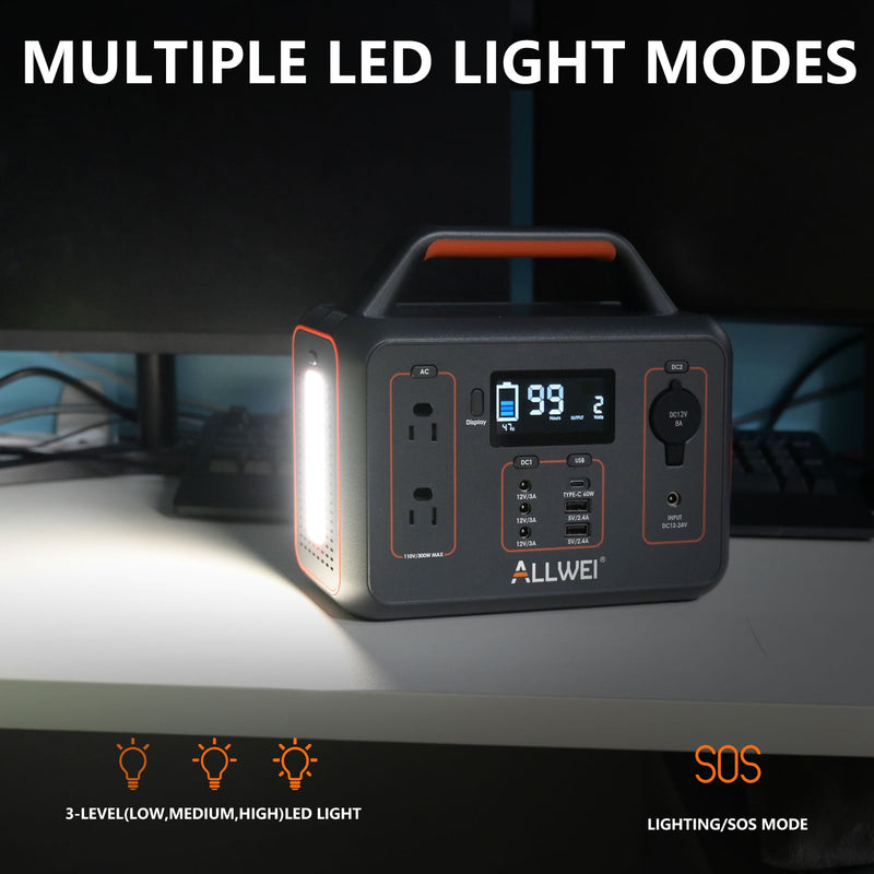 ALLWEI PPS300 Portable Power Station - 300W | 280Wh