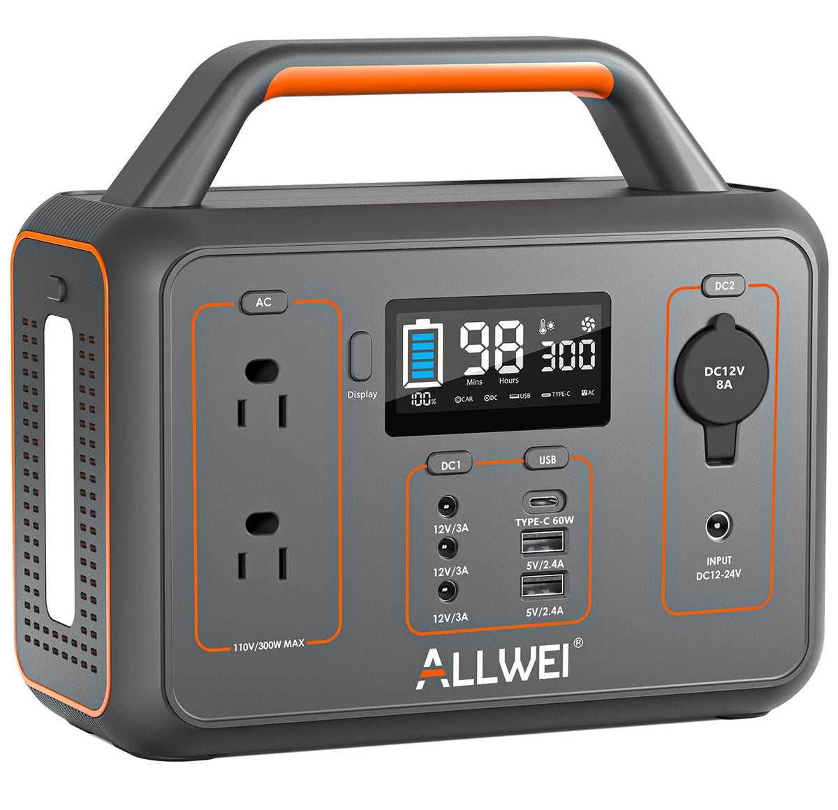 ALLWEI PPS300 Portable Power Station - 300W