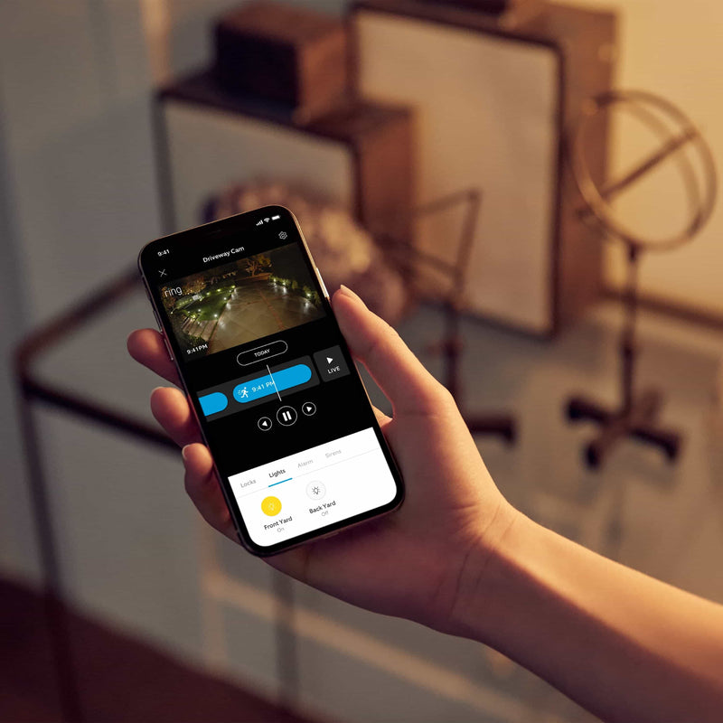 Ring Smart Lighting Spotlight, Black - Battery | Wellbots | Free Shipping