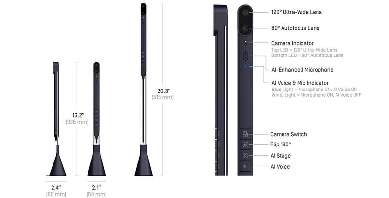 Ipevo TOTEM 120 Multimodal Collaboration Camera