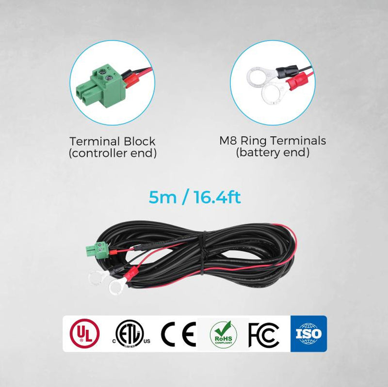 Renogy RVSCC - Battery Voltage Sensor Housing and Wire with Ring Terminal