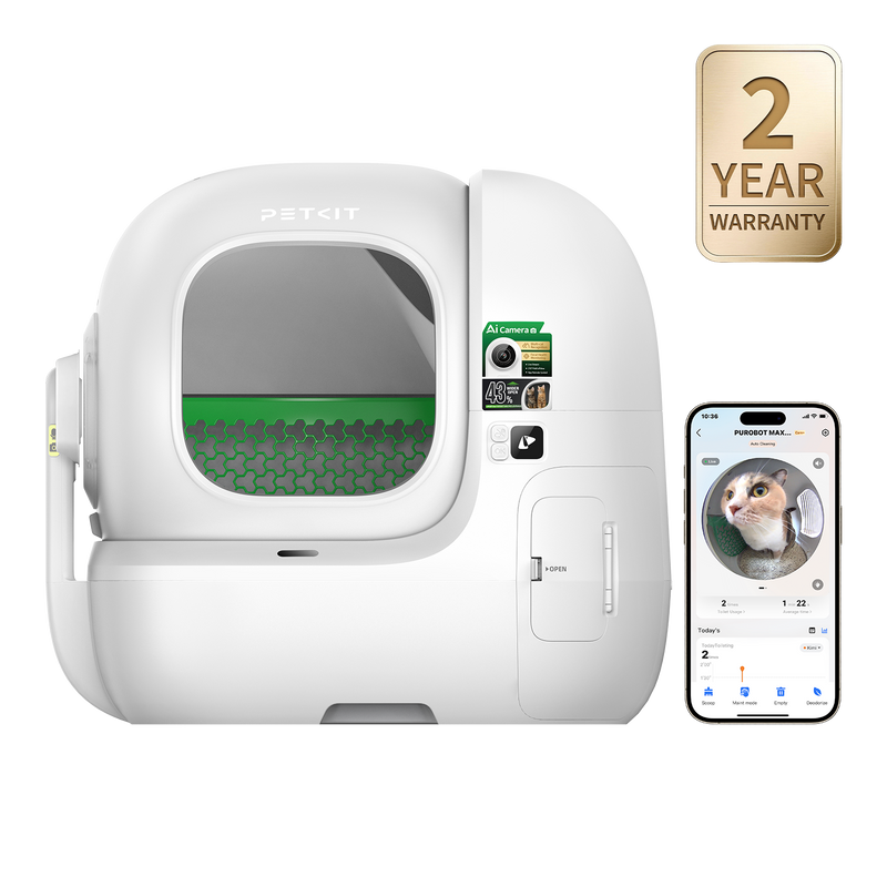 Purobot Max Pro 2 Automatic Cat Litter Box| Wellbots | Free Shipping