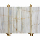 Rainbow Gold White Bookmatching Marble Slabs Polished - Livfloors Collection