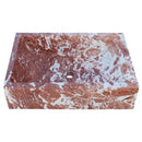 Natural Stone Tiger Marble Farmhouse Sink Polished W:16", L:24"