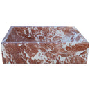 Natural Stone Tiger Marble Farmhouse Sink Polished W:16", L:24"