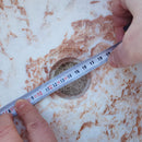 Natural Stone Tiger Marble Vessel Sink Polished D: 16" H: 6"