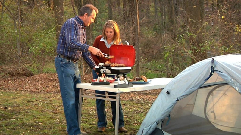 Cuisinart Portable Tabletop Gas Grill Red