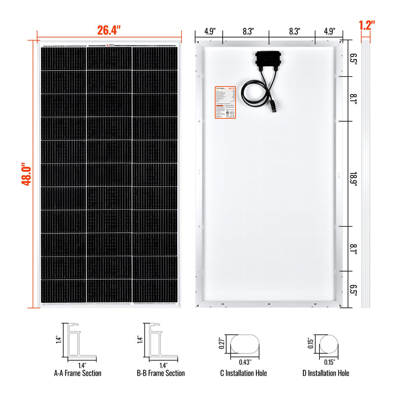 Rich Solar MEGA 150 | 150 Watt Solar Panel