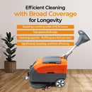 RT35 17" Walk-behind Floor Scrubber Machine, 19000 sqft/h, with Anti-Collision Wheel