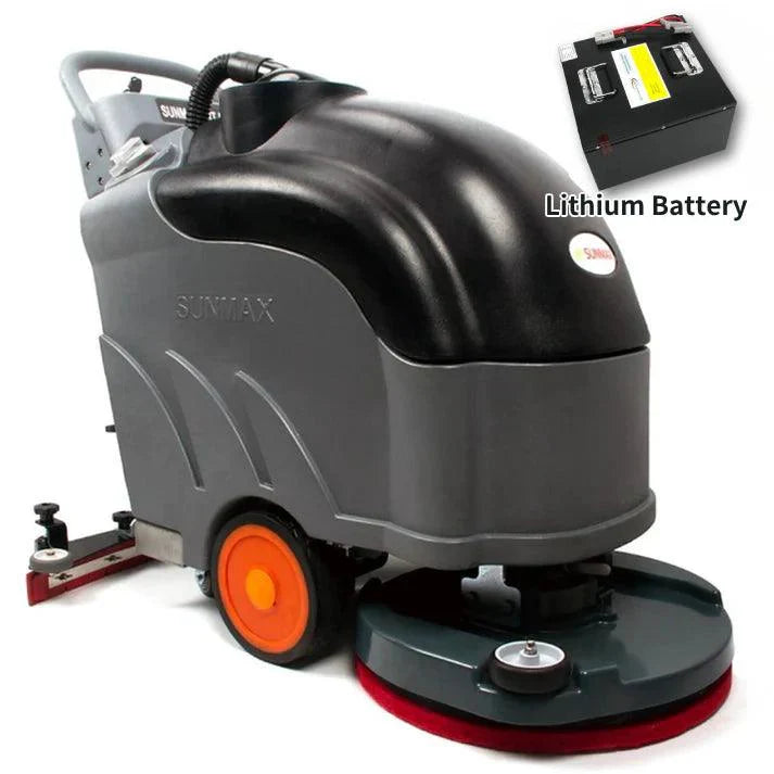 RT50D+ Self-Propelled Battery Powered Floor Scrubber Dryer, 22" Brush Cleaning Path, Lithium Battery