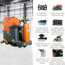 RT70 Ride-On Floor Scrubber Machine, 22" Brush Cleaning Path, 48000 Sqft/h Efficiency