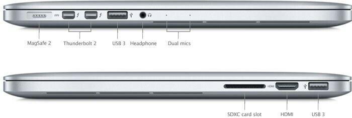 Apple Macbook Pro (2013) 15-inch 2.3 GHz (DG) 16GB RAM 512GB SSD - Silver