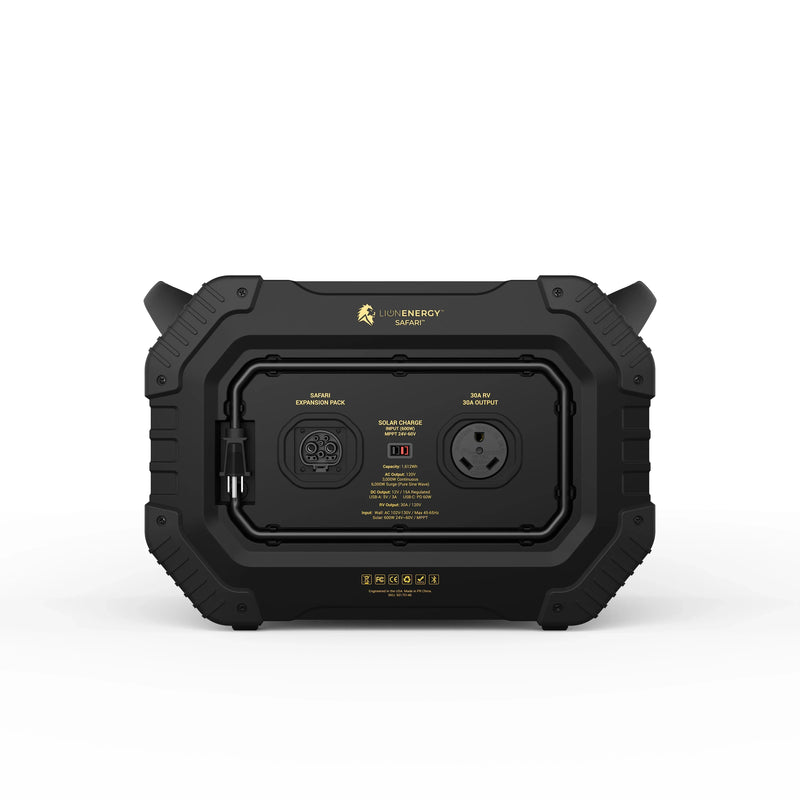 Lion Energy - Safari Power Generator (3,000W, 1,612Wh, LifePO4)