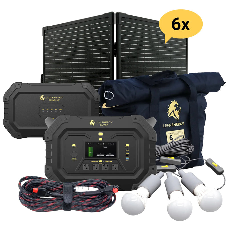 Safari+XP - Paquete de estación de energía portátil (3000 W, 4300 Wh, LiFePO4) 
