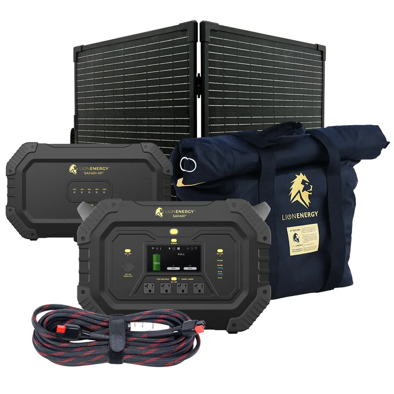 Safari+XP - Paquete de estación de energía portátil (3000 W, 4300 Wh, LiFePO4) 