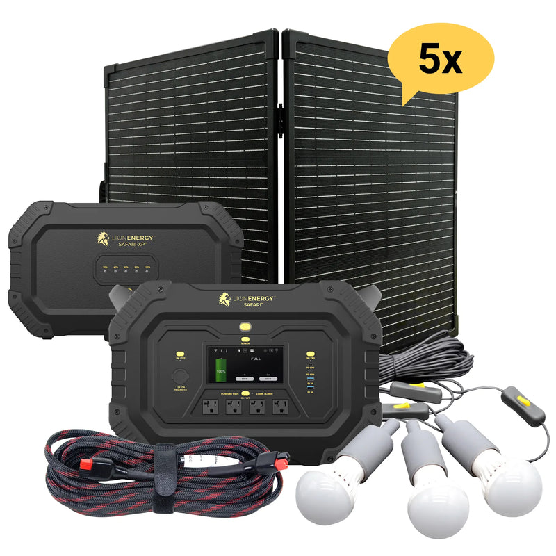 Safari+XP - Paquete de estación de energía portátil (3000 W, 4300 Wh, LiFePO4) 