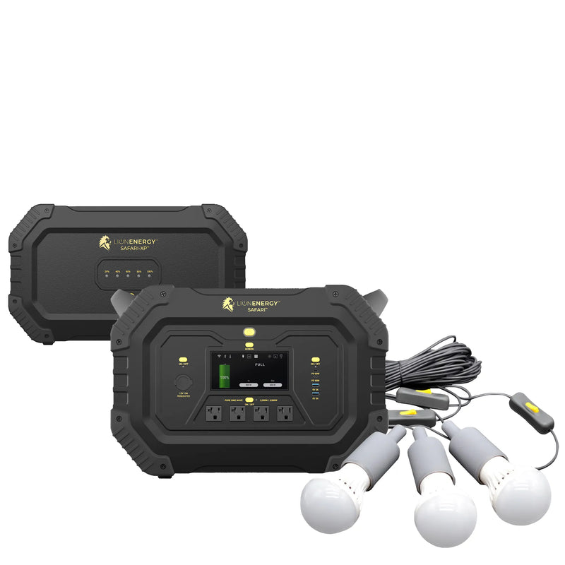 Safari+XP - Paquete de estación de energía portátil (3000 W, 4300 Wh, LiFePO4) 