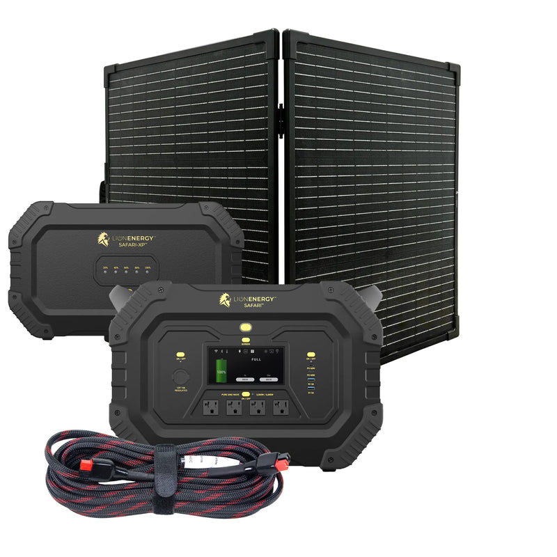 Safari+XP - Paquete de estación de energía portátil (3000 W, 4300 Wh, LiFePO4) 