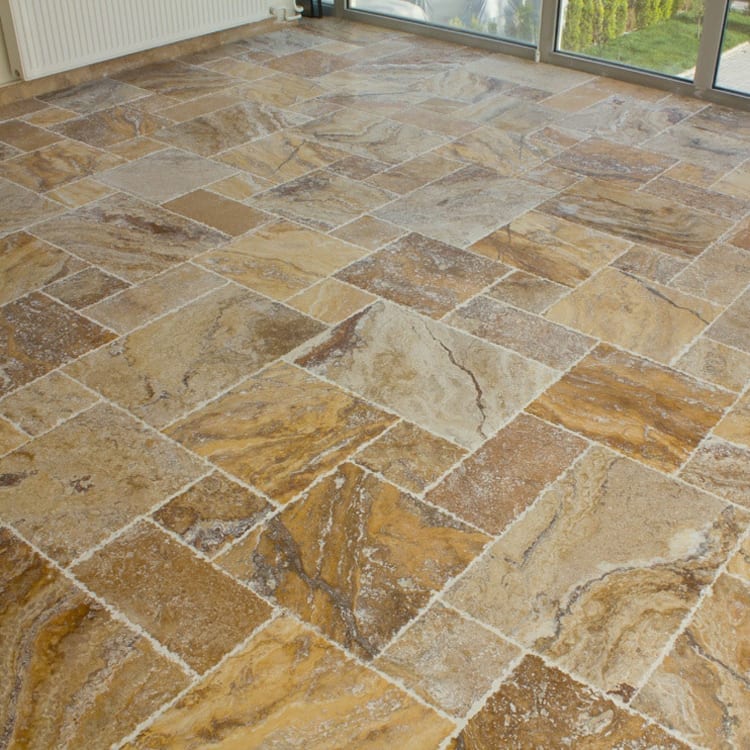 Scabos Antique Pattern Brushed, Chiseled, and Partially Filled - Full Truckload