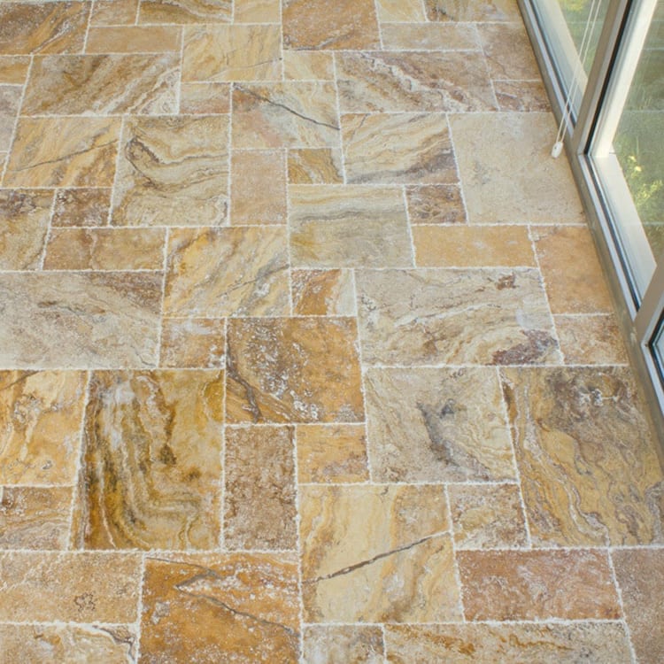 Scabos Antique Pattern Brushed, Chiseled, and Partially Filled - Full Truckload