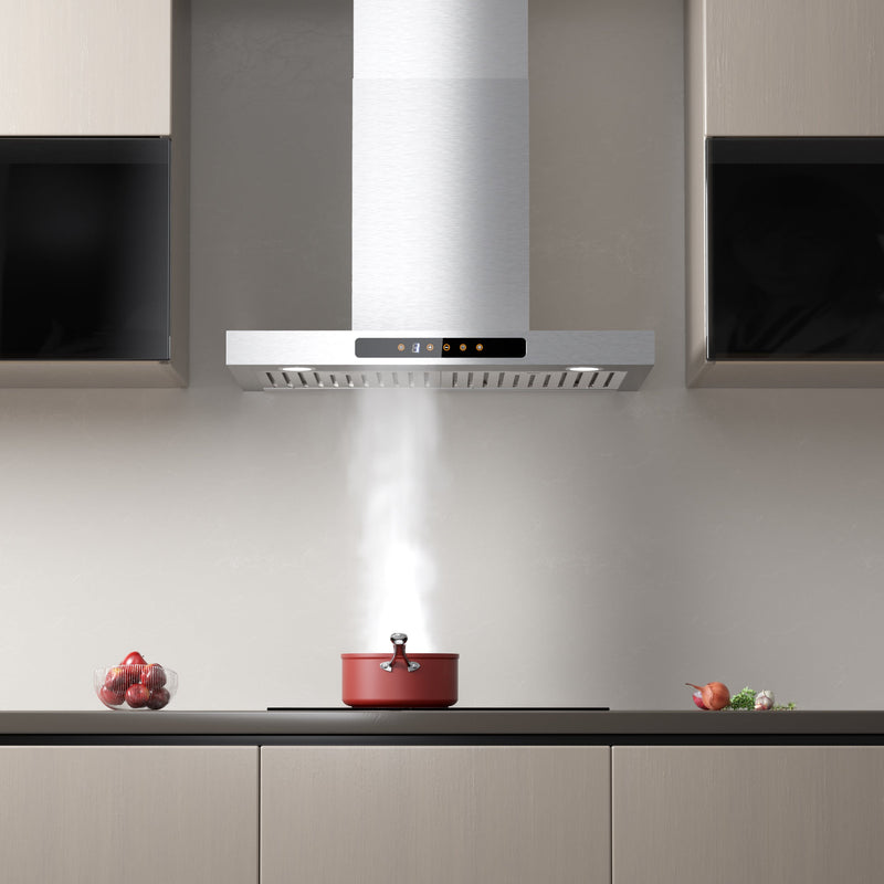 Campana extractora de pared CIARRA de 29 pulgadas con extracción de 3 velocidades CAS75102-OW