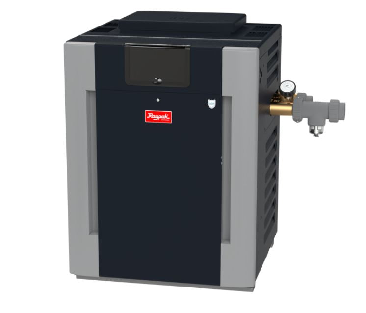 Calentador de piscina comercial a gas natural Raypak Digital Low NOx ASME B-R337A-EN-X
