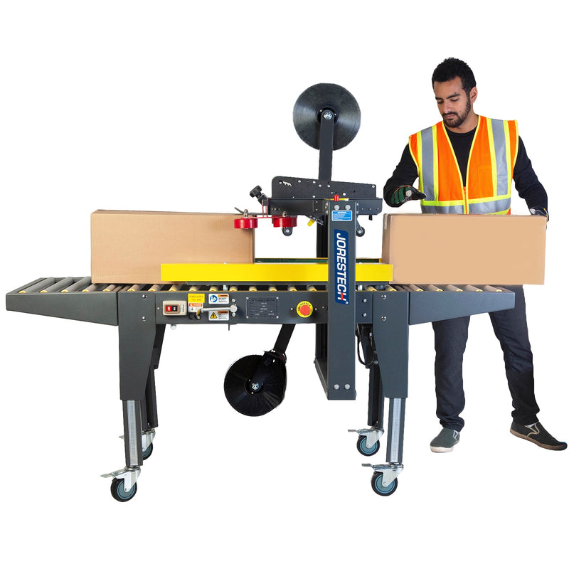 Semi-Automatic Case Sealer Machine with Side Traction