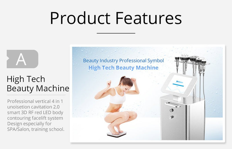 Shape Tactics 5-in-1 Unoisetion Cavitation 2.0 3D Smart Vacuum RF Machine