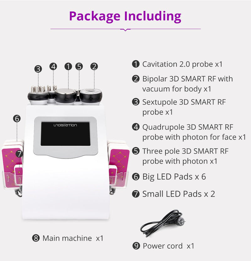 Shape Tactics - Unoisetion 40k Cavitation Ultrasound RF Multipolar Vacuum Photon