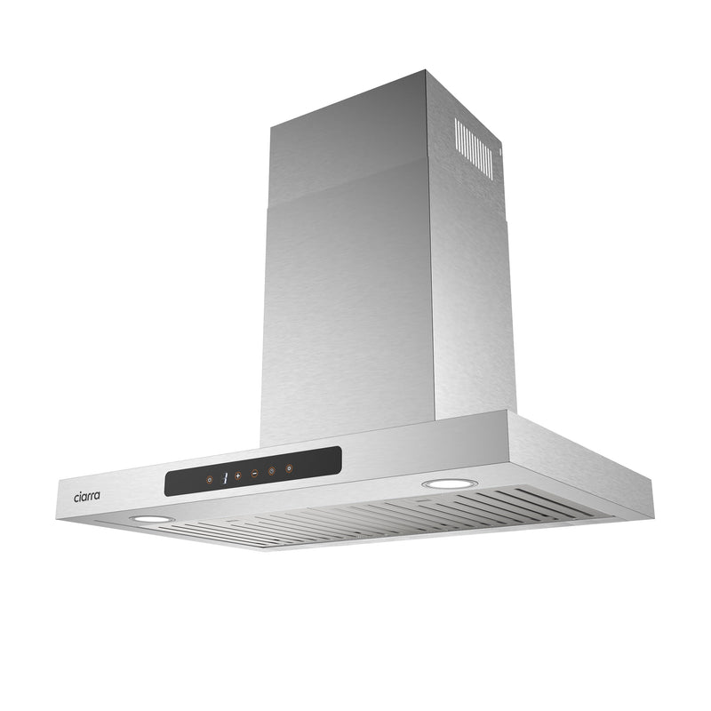 Campana extractora de pared CIARRA de 29 pulgadas con extracción de 3 velocidades CAS75102-OW