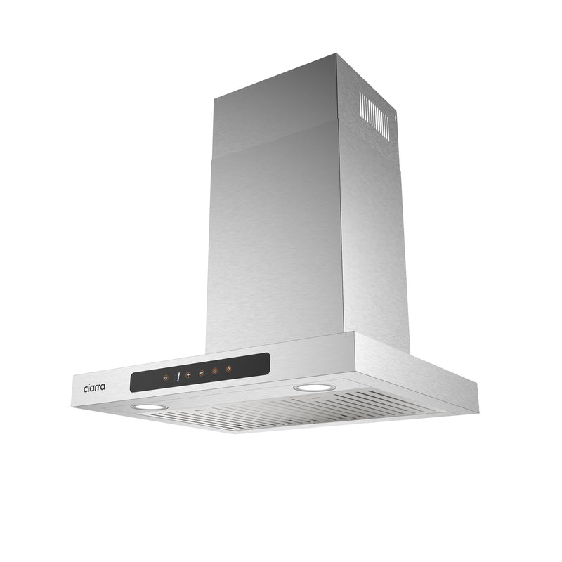 Campana extractora de pared CIARRA de 24 pulgadas con extracción de 3 velocidades CAS60102-OW