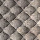 Silver Travertine Field Dimensional Carved Stone BLUEM Wall Tile - Livfloors Collection