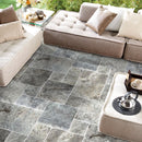 Silver Travertine Pattern Tumbled Pavers - Full Truckload