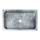 Sirius Gray Marble Rectangular Above Vanity Bathroom Sink (W)15" (L)24" (H)5"