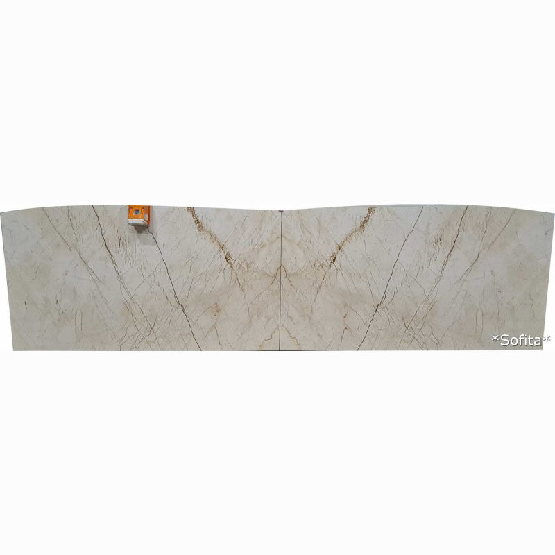 Sofita Beige Bookmatching Marble Slabs Polished - Livfloors Collection