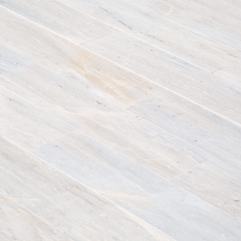 Solto White Marble Tile Honed Floor and Wall Tile 6"x24" - Livfloors Collection