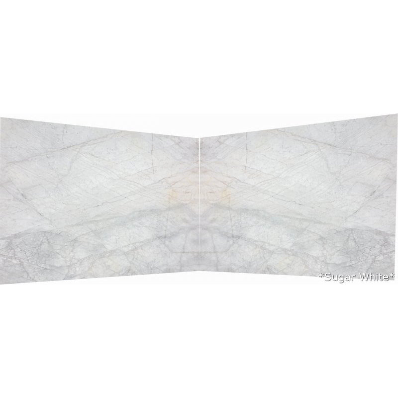 Sugar White Bookmatching Marble Slabs Polished - Full Truckload