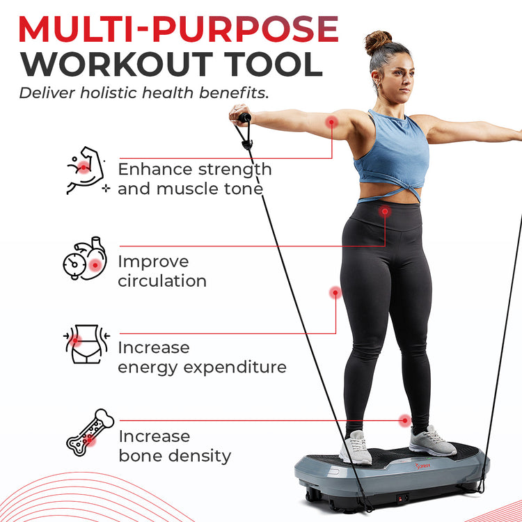 Plataforma de ejercicios vibratoria 3D Fitboard de Sunny Health &amp; Fitness - SF-VP822057